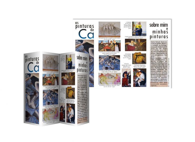 Brochure for Artist Ca Vertessen